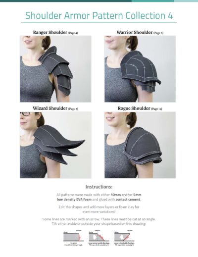 Shoulder Armor Pattern Collection 4 - Digital Download | PDF